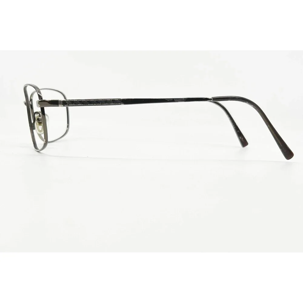 Van Heusen Bernard Eyeglasses Mens Brown Metal Rectangle Frames 54-19-140